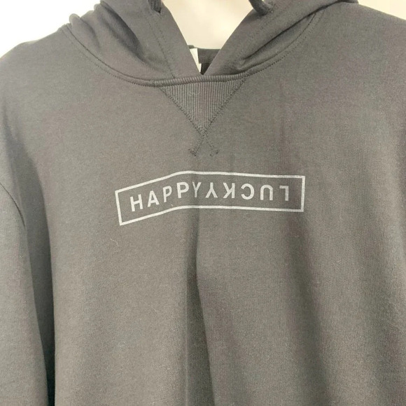 Happylucky Unisex Fear Less Love More Inclusive Cotton Pullover Hoodie Size L - Picture 5 of 12